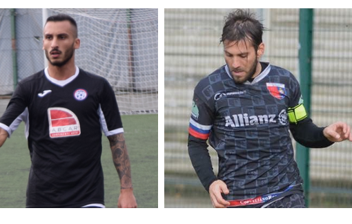 Matteo Amedeo del Vanchiglia e bomber Mario Erbini del Trino