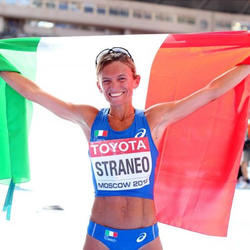 Valeria Straneo, nella foto dalla pagina facebook del Runner Team 99