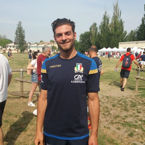 Alessio Lozzi secondo con l'Italia al Rovigo Rugby Festival
