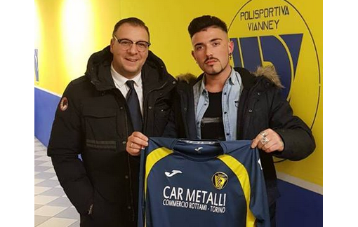 Stefano Cabras con il ds del Vianney