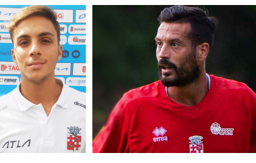 Gli autori del gol: De Riggi e Cecchi