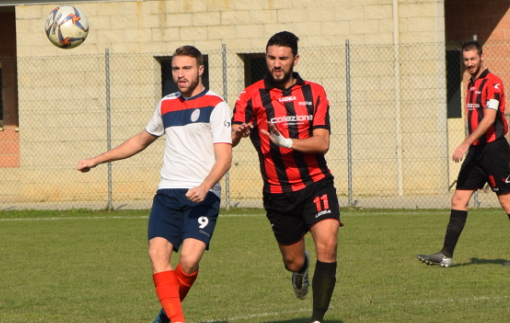 Una fase di Pianezza-Caselle (andata 1-1)