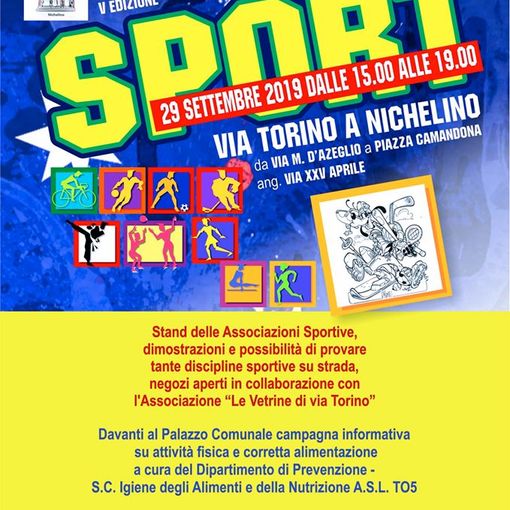 Domani a Nichelino la quinta edizione della &quot;Festa dello Sport&quot;