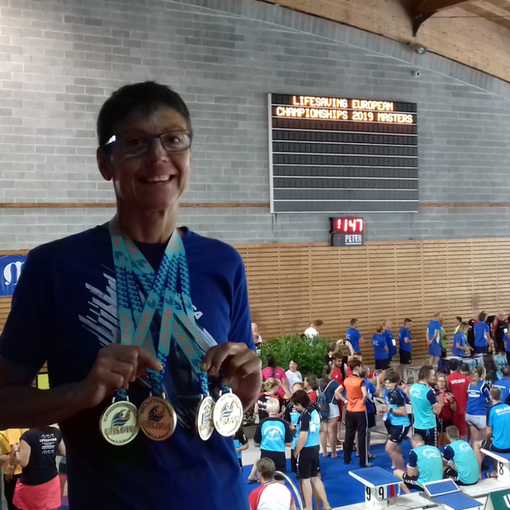 Europei di nuoto per salvamento, cinque medaglie Master per Bruna Ravera. Da oggi in gara gli azzurri