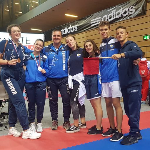 Due medaglie per il Cus Torino karate all'Open di Croazia