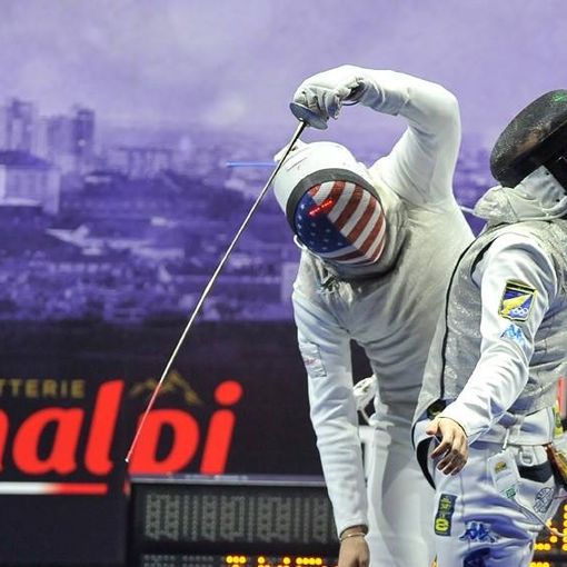 Gli atleti in gara al Grand Prix FIE di fioretto maschile e femminile di Torino