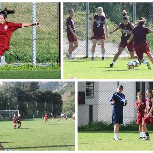Bardonecchia, il Torino Calcio femminile ha concluso il ritiro precampionato