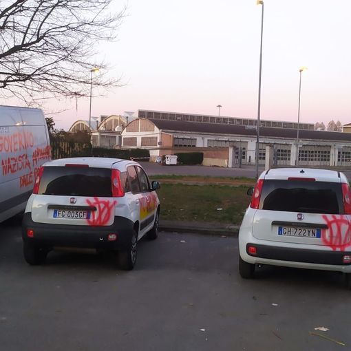 auto vandalizzate poste di moncalieri