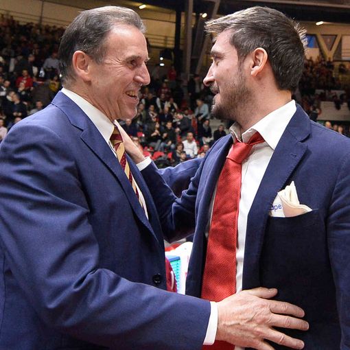 Carlo Recalcati con Gianmarco Pozzecco