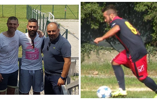 Gianmarco Sanna con mister Veneziano