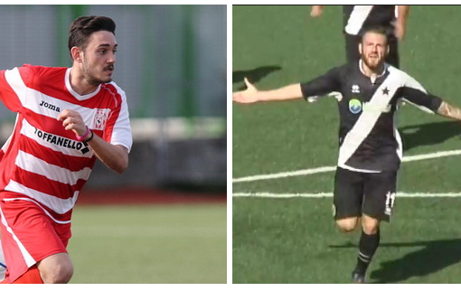 Sansone del Bsr Grugliasco e Monteleone dell'Atletico Torino