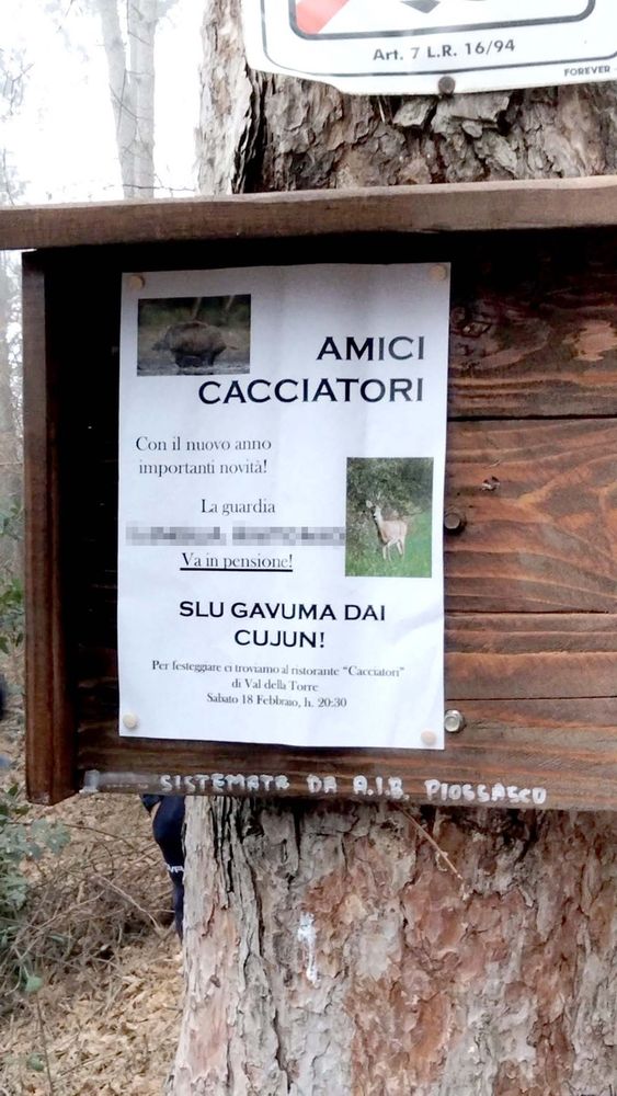 Insulti contro la vigilanza ambientale a Piossasco: "Un volantino non ci fermerà" Insulti contro la vigilanza ambientale a Piossasco: "Un volantino non ci fermerà"