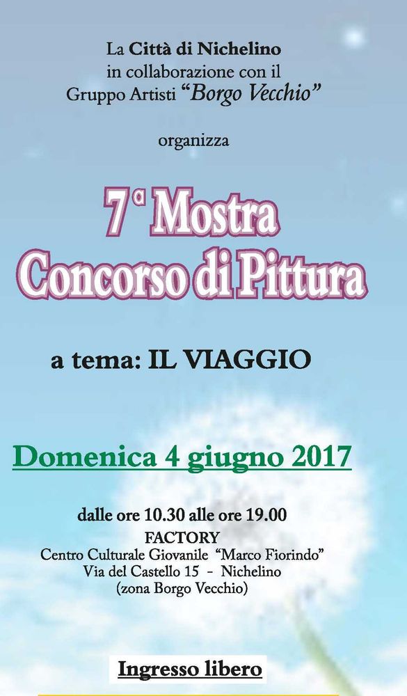 Oggi al Factory di Nichelino mostra concorso di pittura