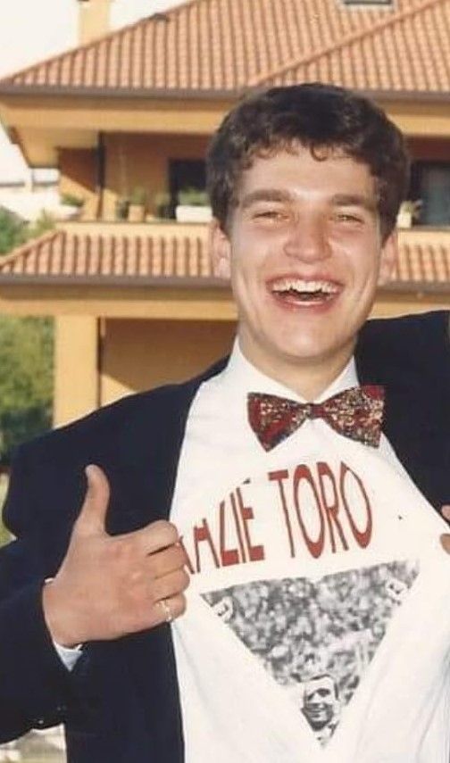 Una immagine sorridente di Andrea Soldi