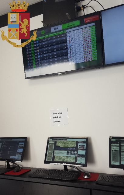Scoperto dalla Polizia un centro di raccolta scommesse non autorizzato Scoperto dalla Polizia un centro di raccolta scommesse non autorizzato
