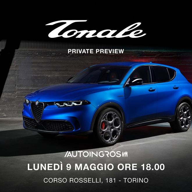 L’attesa sta per terminare: il 9 Maggio Alfa Romeo Tonale presentata in Anteprima da Autoingros a Torino