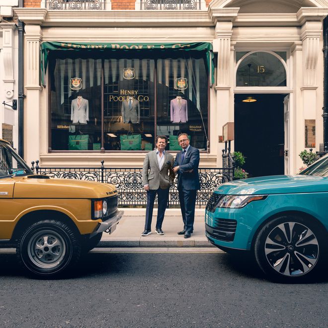 Land Rover e Henry Poole creano un tessuto esclusivo per festeggiare i 50 anni di Range Rover