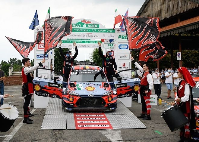 Quattro Hyundai ai primi quattro posti del Rally di Alba