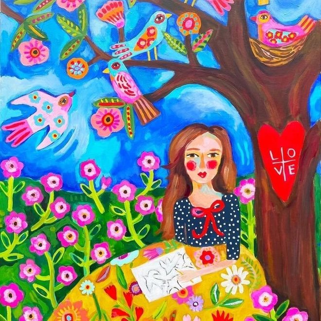 Dipinto della pittrice americana Julia Eves