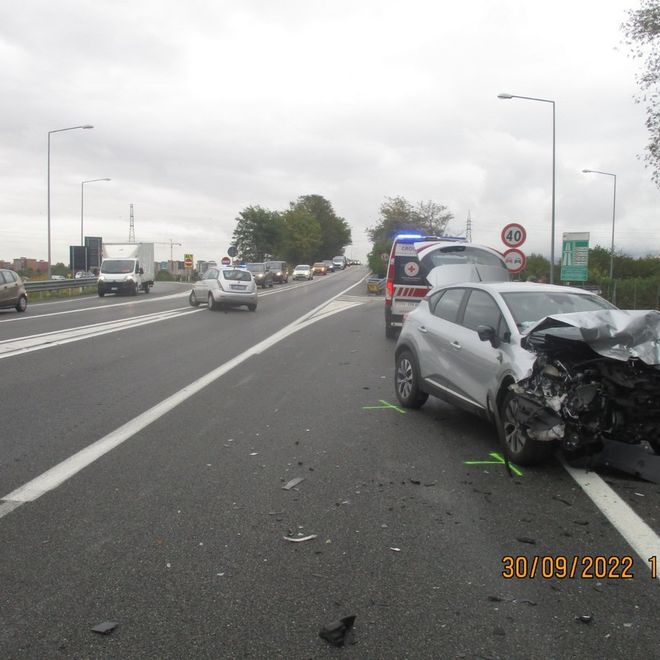 incidente via debouché a nichelino