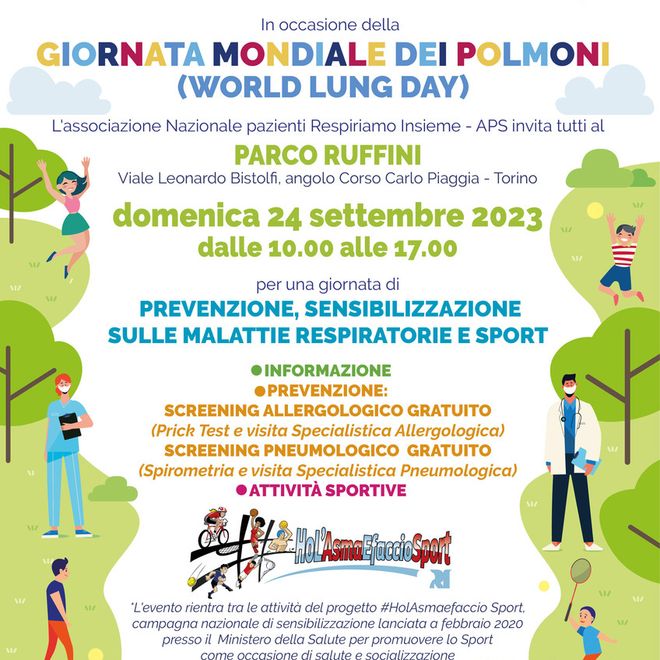Giornata mondiale dei polmoni, domenica screening e visite gratuite per le malattie respiratorie