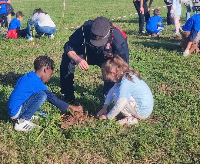 Al parco Colonnetti nato il bosco piantato dai bambini