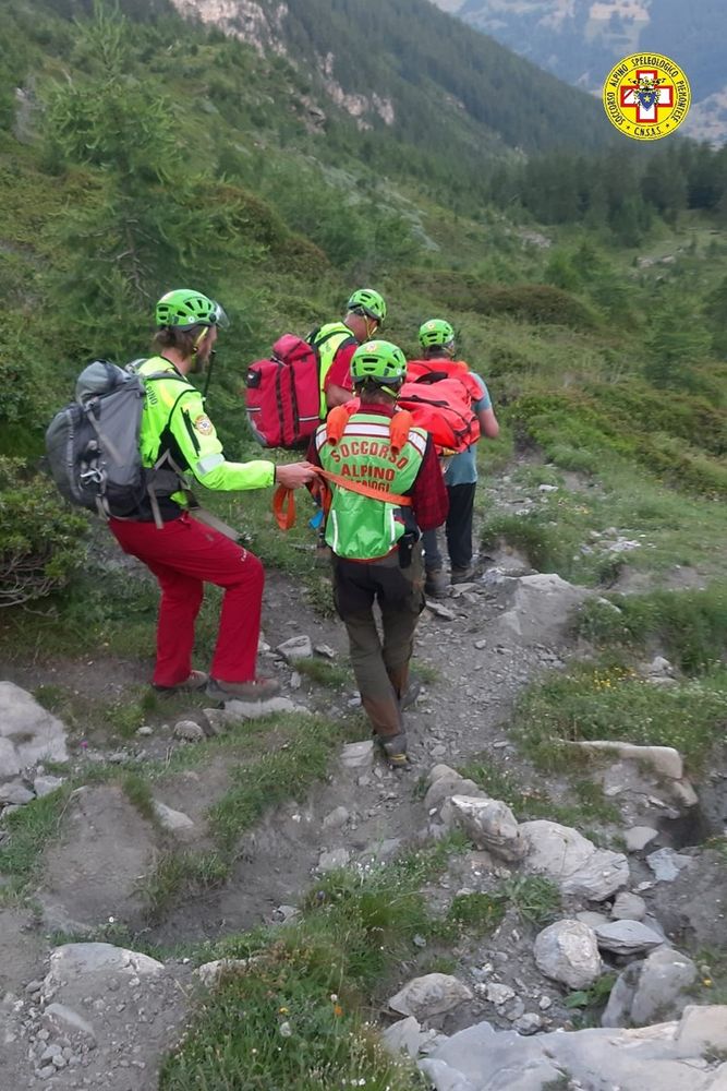 Soccorso alpino in azione