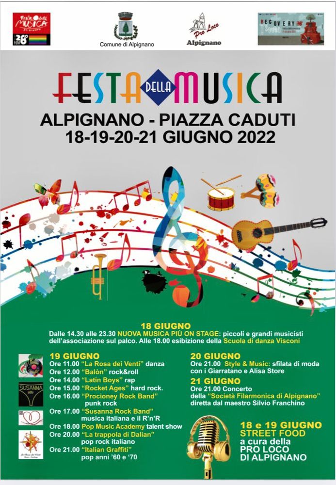 festa della musica 2022 locandina