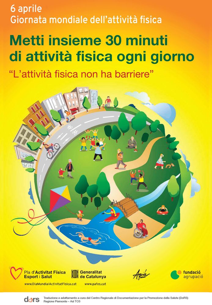 Giornata Mondiale dell'attività fisica, le iniziative dell'Asl TO3 Giornata Mondiale dell'attività fisica, le iniziative dell'Asl TO3