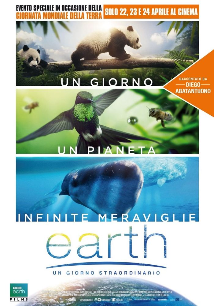 Aspettando il Festival CinemAmbiente, venerdì 20 aprile anteprima di Earth - Un giorno straordinario