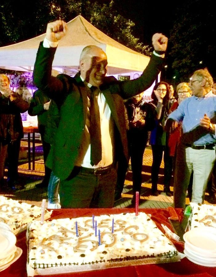 Il candidato sindaco Casciano festeggia il compleanno con i cittadini