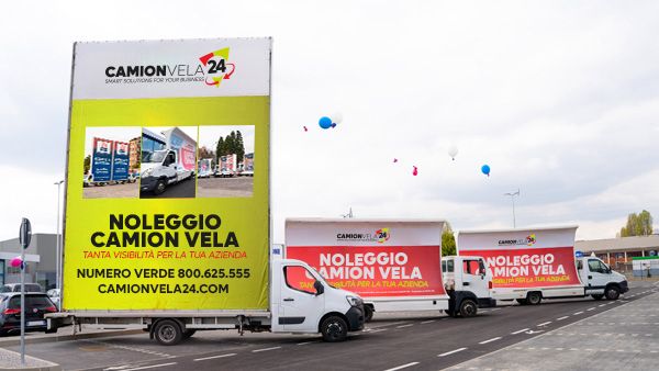 MAXI CAMION VELA BIG SAIL – PUBBLICITA’ INNOVATIVA PER CATTURARE L’ATTENZIONE