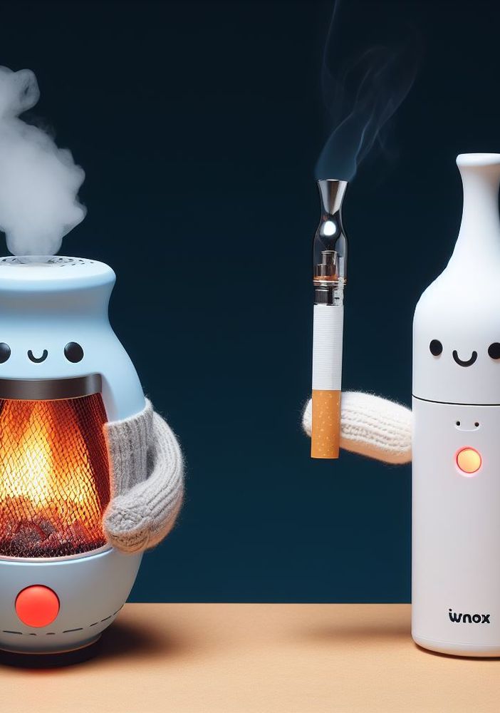 Riscaldatore di tabacco contro sigaretta elettronica