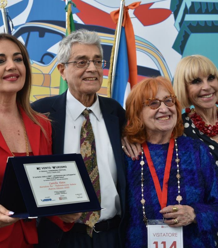 Da sinistra Camilla Nata, Antonio Chiarenza, Margherita Fumero, Marina Rota – E’VENTO TURISMO 2025