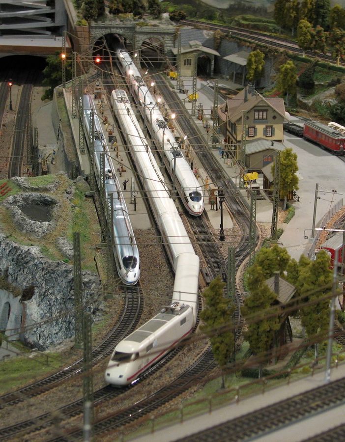 Il plastico dei treni in miniatura del DopoLavoro Ferroviario visibile il 28 e 29 gennaio