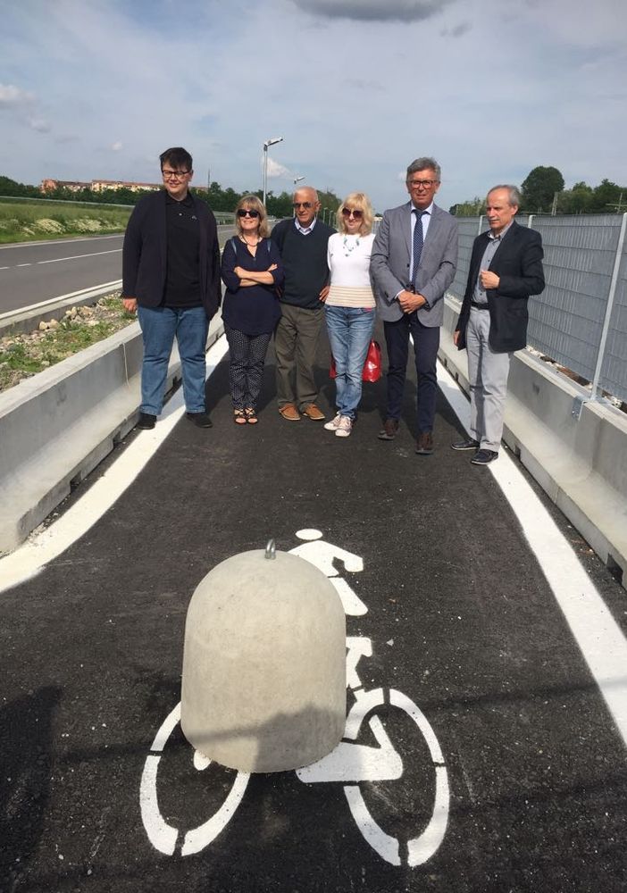 Chivasso, inaugurata la nuova pista ciclabile