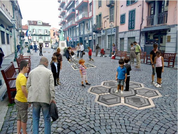 Una simulazione di come sarà piazza Carletti dopo gli interventi
