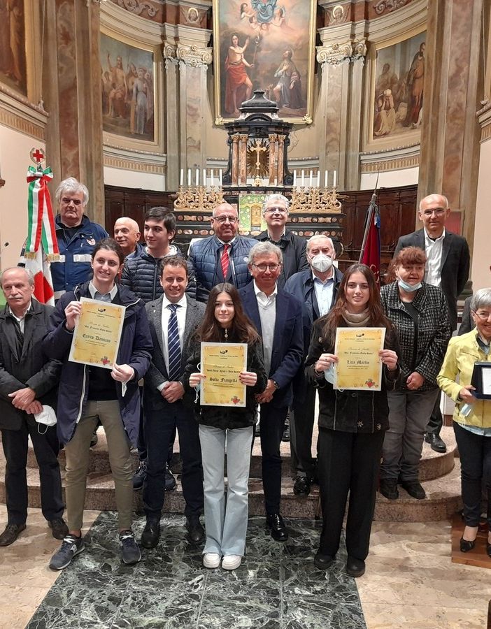 Un momento della cerimonia