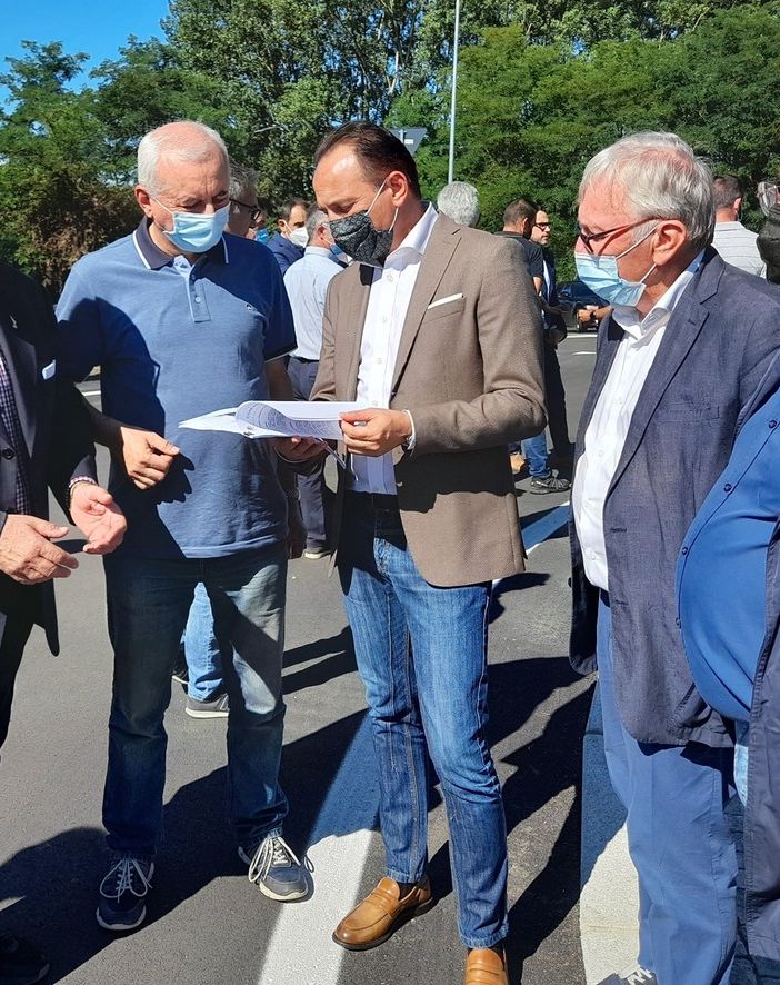 Il sopralluogo del presidente Cirio e del consigliere Gianluca Gavazza