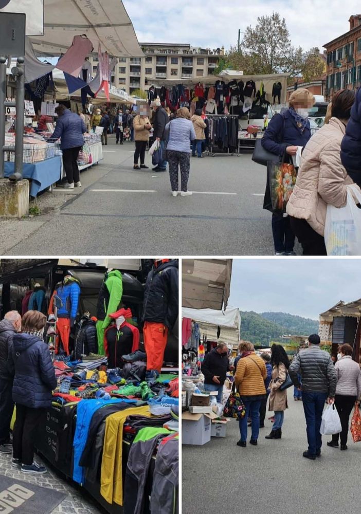 Chivasso in zona Arancione: tornano i banchi non alimentari al mercato