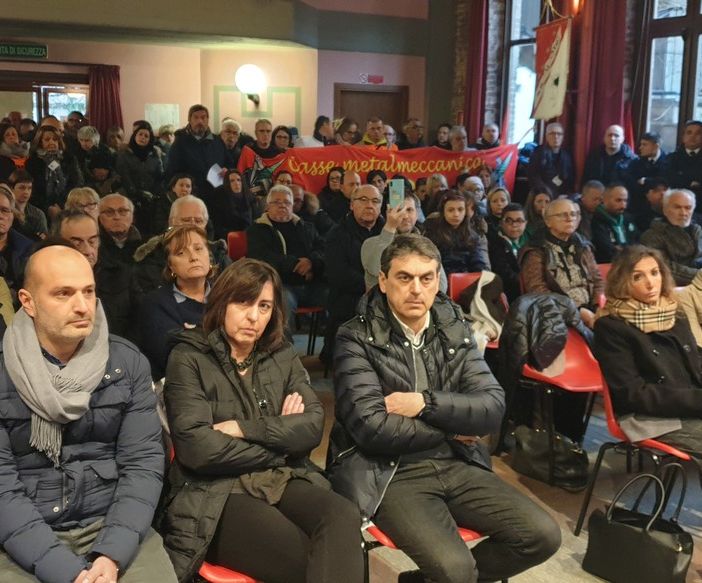 Cittadini e forze politiche presenti nella sala del Consiglio