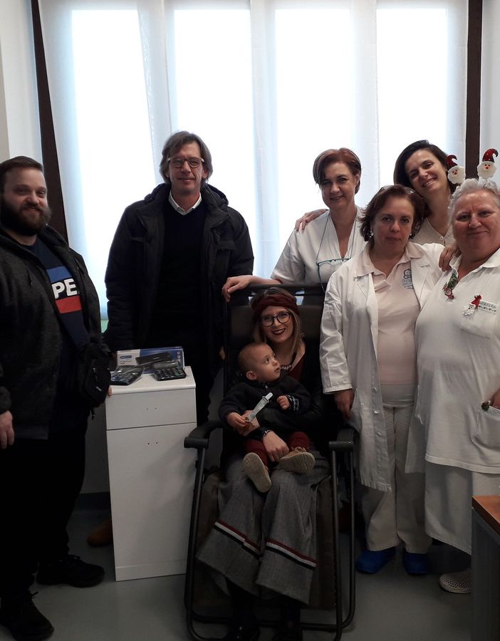 Il momento della donazione