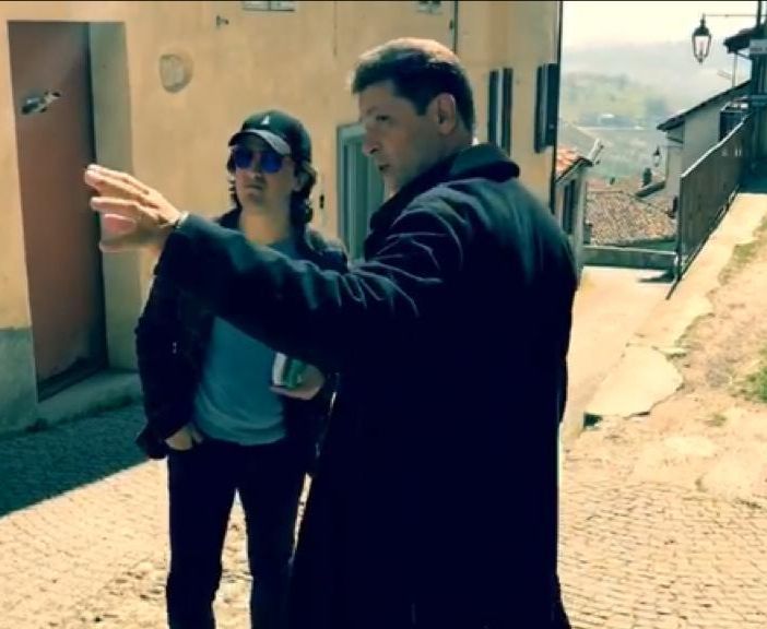 Il sindaco Dimitri Tasso con il regista Roberto Gasparro