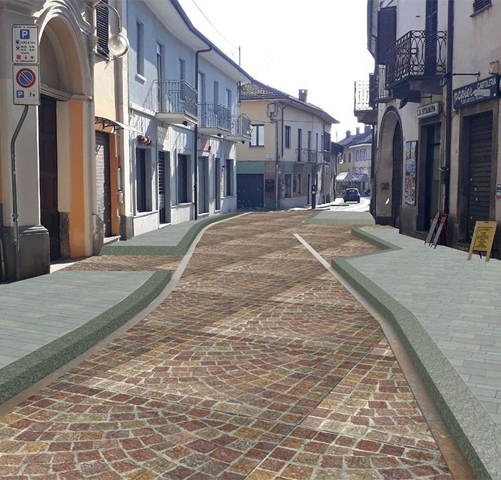 Volpiano, approvato il progetto di riqualificazione di via Garibaldi