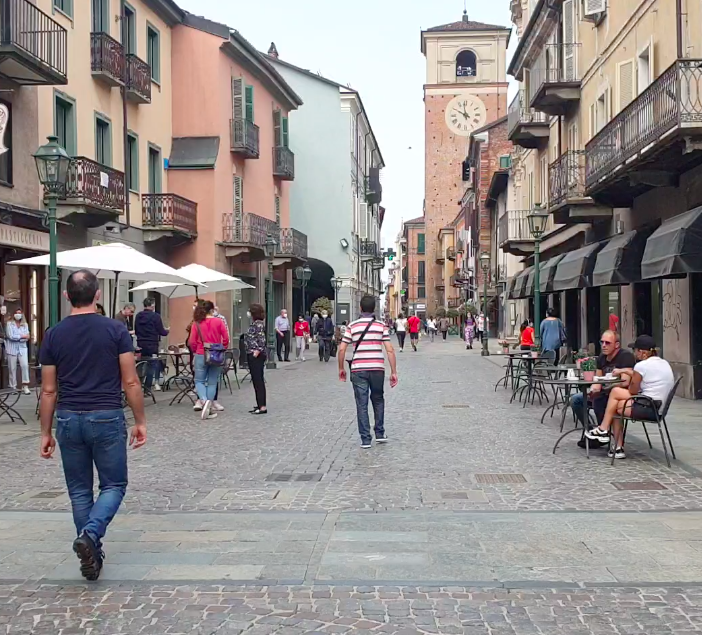 Sabato 23 maggio: nel centro storico di Chivasso tornano i dehors (VIDEO)