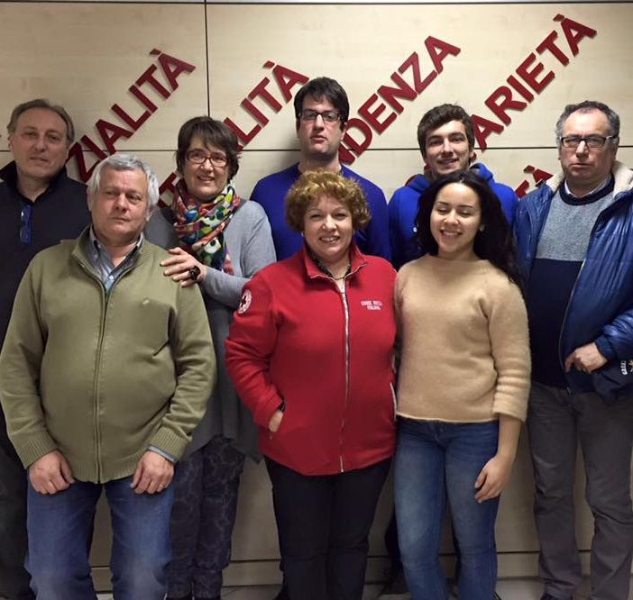 Franco Cappone (a sinistra) faceva parte del direttivo della Croce Rossa di Crescentino