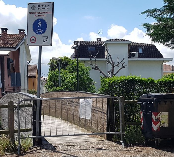 Il ponte sul torrente Bendola a Brandizzo