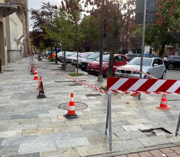 Un momento dei lavori svolti a Settimo Torinese