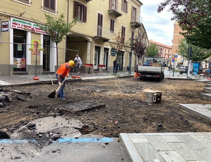 I lavori in via Italia