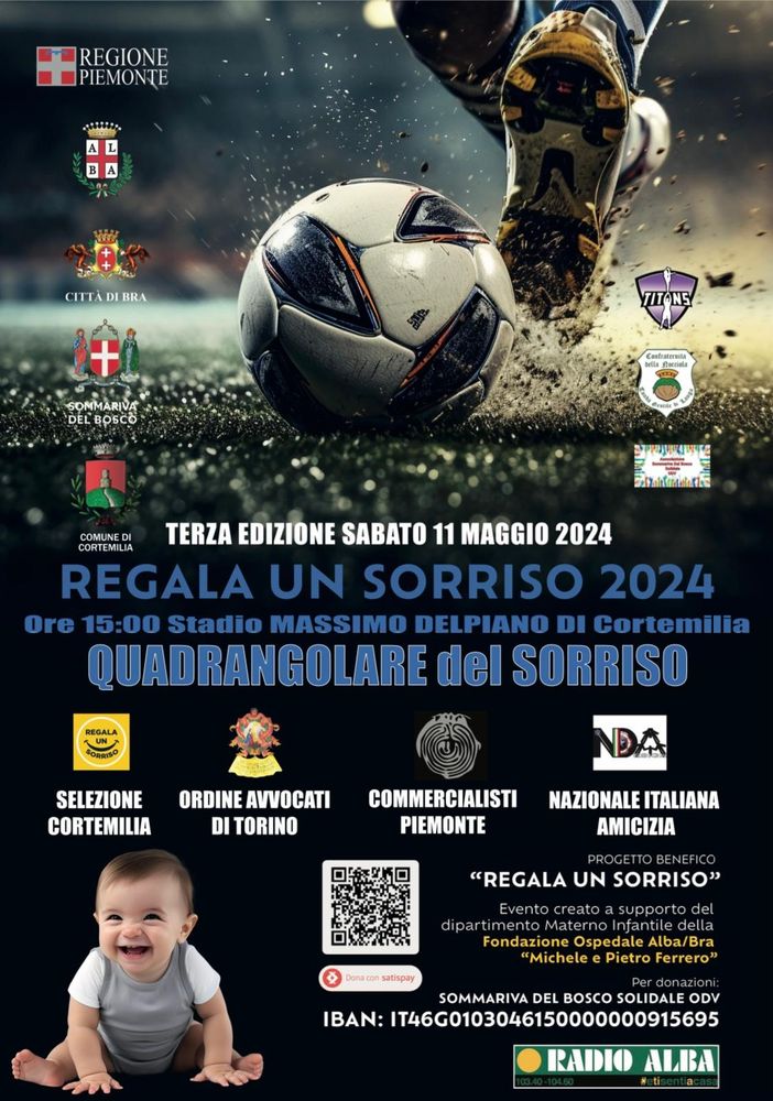 Sabato 11 maggio una tappa del progetto “Regala un sorriso 2024” a Cortemilia